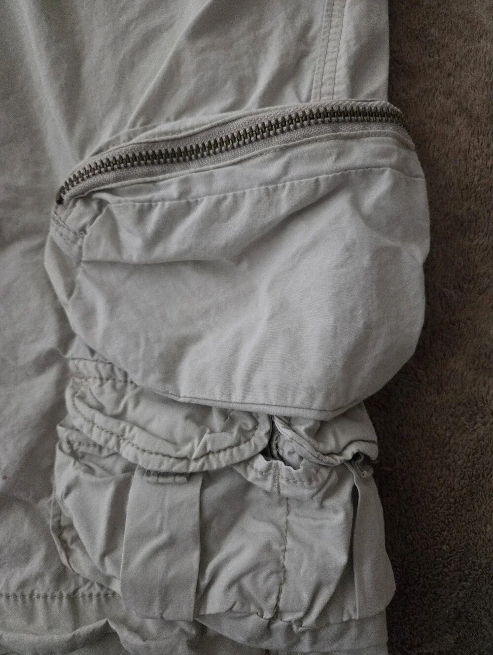 Vintage Gap Kids Boy's Cargo Shorts Size 16 Husky Tan Khaki Lot Of 2 Adjustable